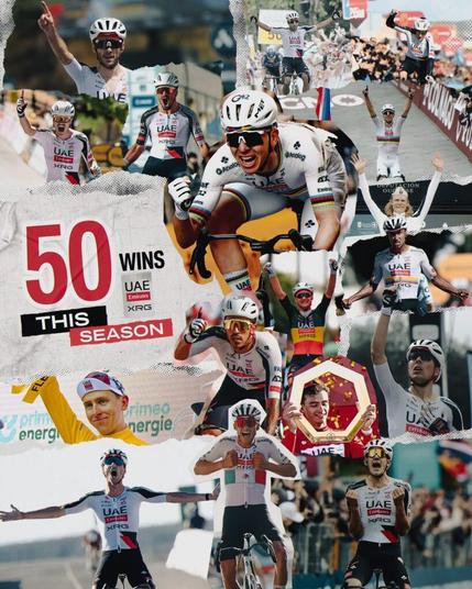 UAE Team Emirates-XRG has taken 51 wins in 2026 so far
