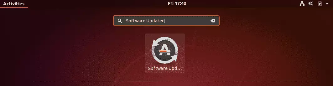 Software Updater on Ubuntu